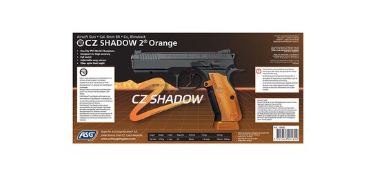 ASG CZ Shadow 2 Orange Special Edition blowback CO2 pistooli, metalli
