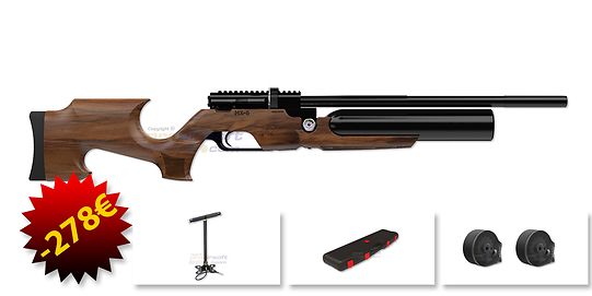 Aselkon MX6 PCP Airgun 6.355mm, Wood