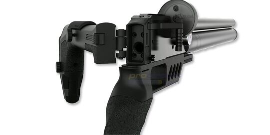 Aselkon Emperador LS1 PCP Airgun 6.35mm, Black