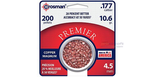 Crosman Copper Magnum Domed Pellet 200pcs 4.5mm