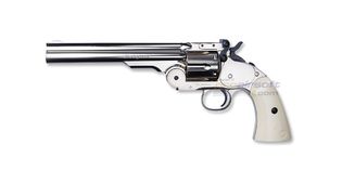 ASG Schofield 6" 4,5mm CO2 Revolver, Rifled, Silver
