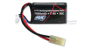 ASG TYPE 7,4V Battery, 1000 mAh, LiPo
