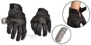 Mil-Tec Aramid Gloves Black (XL)