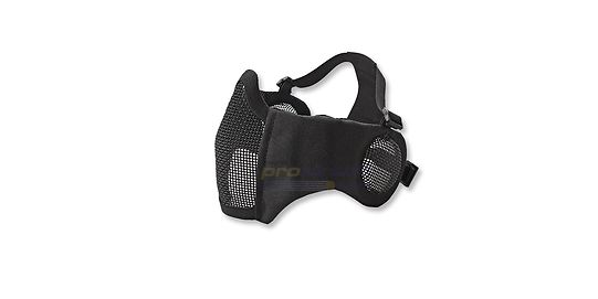 ASG Metal Mesh Half Mask With Ear Protection Black