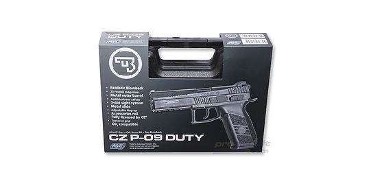 ASG CZ P-09 CO2 blowback and case