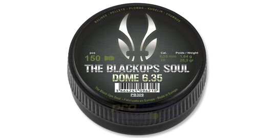 The Black Ops Soul Dome 6.35mm 1.64g 150pcs