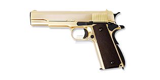 WE Colt M1911 kaasupistooli, metalli kulta