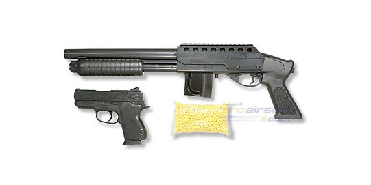 Cybergun Mossberg M590 Shotgun + CS45 pistol