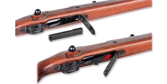 Mauser Kar K98 jousitoiminen kivääri (lippaalla), puutukki