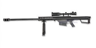 Barrett M82A1 kivääri kiikarilla