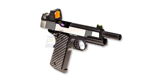 Raven MEU GBB With Red Dot Sight, Full Metal, Silver/Black