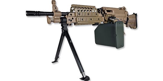 Cybergun FN Mk46 konekivääri sähköase, hiekka