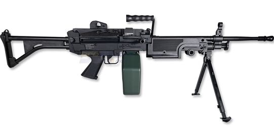 Cybergun M249 Mk1 konekivääri sähköase, musta