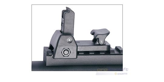 ASG Detachable Front And Rear Flip-Up Sight