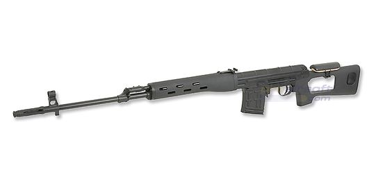 Dragunov SVD Sniper Rifle, Spring, Metal, Black