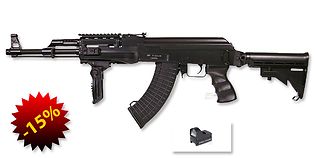 ASG AK47 Tactical sähköase paketti (Mosfet)
