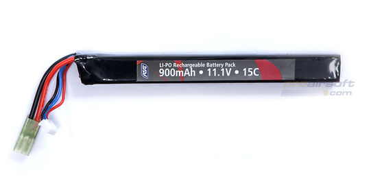 ASG 11,1V 900 mAh, LI-PO, single stick