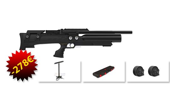 Aselkon MX8 PCP Airgun 6.35mm, Black