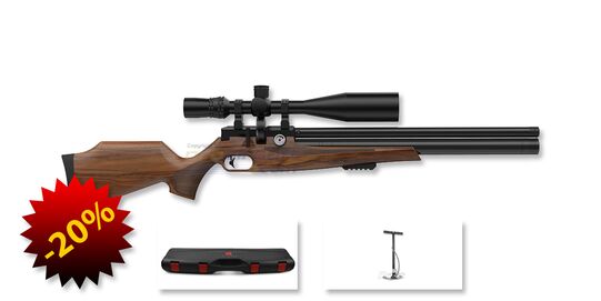 Aselkon Emperador LS4 PCP ilmakivääri 6,35mm, puutukki