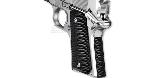 Marui Detonics .45 blowback kaasupistooli, hopea