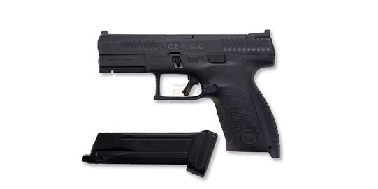 ASG CZ P-10C CO2 GBB, Metal Slide, Black - CO2 magazine for P-10 C holding 22 BBs.
