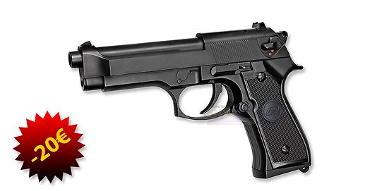 ASG M92 SÄHKÖPISTOOLI, METALLI