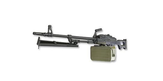 A&K PKM konekivääri, metalli musta