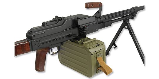 A&K PKM konekivääri, metalli puutukki