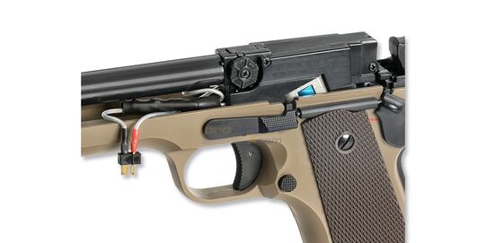 Cyma Colt M1911 AEP MOSFET Edition – electric airsoft pistol with LiPo, tan