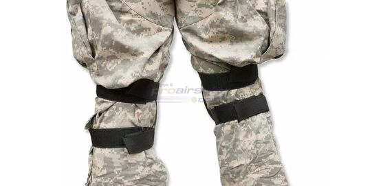 Polvisuojat, hiekka - Hiekan väriset ergonomiset polvisuojat tarranauhakiinnityksellä