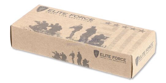 Umarex Elite Force EF174 veitsi, musta - Musta Umarex Elite Force EF174 taittoveitsen pahvinen myyntipakkaus