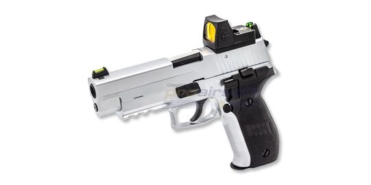 Raven R226 GBB With Red Dot Sight, Full Metal, Brushed Chrome