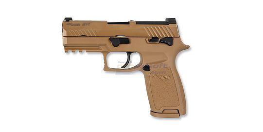 Sig Sauer P320 M18 Proforce kaasupistooli, metalli hiekka