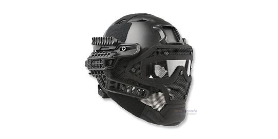 Fast BJ modulaarinen täyskypärä, musta