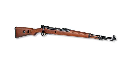 Mauser Kar K98 jousitoiminen kivääri (lippaalla), puutukki