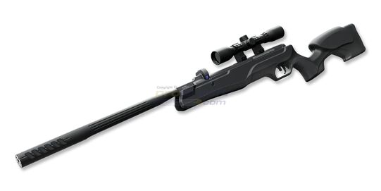 Crosman Vantage Plus Multishot ilmakivääri 4.5mm kiikarilla (24J) - Vaimennettu piippu, jossa Crosman QuietFire -teknologia.