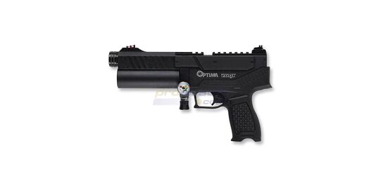 Hatsan Optima Velox PCP Pistol 4.5mm – Semi-Automatic Airgun with Removable Cylinder and Tru-Glo Sights - Hatsan Optima Velox PCP Pistol 4.5mm – black semi-auto airgun with removable cylinder and Tru-Glo fiber optic sights