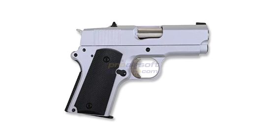 Army Armament 1911 R45A1 blowback kaasupistooli hopea