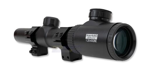 Swiss Arms kiikaritähtäin 1.25-6x26E ilma-aseisiin (11mm kiskoon)