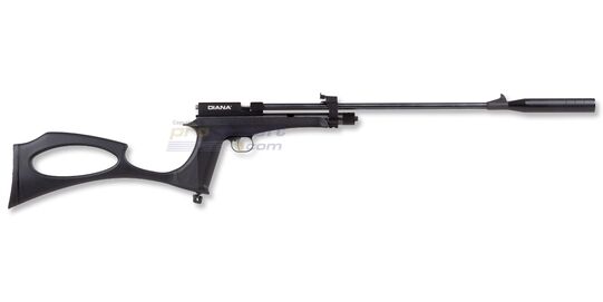 Diana Chaser Rifle Kit CO₂ Air Pistol .22 Cal – Convertible Pistol & Rifle Combo - Complete Diana Chaser Rifle Kit with pistol, barrel, stock, and soft carry case