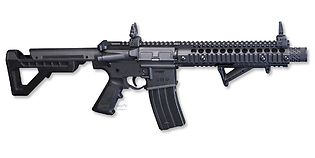 Crosman M4 DPMS SBR ilmakivääri 4.5mm blowback sarjatuli