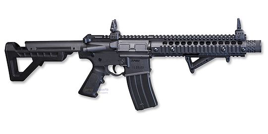 Crosman M4 DPMS SBR ilmakivääri 4.5mm blowback sarjatuli