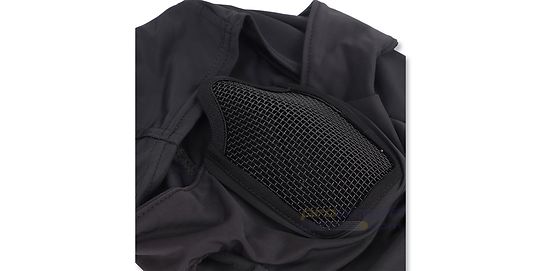 Diablo V4 Metal Mesh Half Mask Black