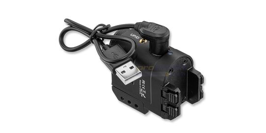 Skywoods PL360G laser + lamppu (vihreä laser) - Skywoods PL360G magneettilatausportti ja USB-latausjohto