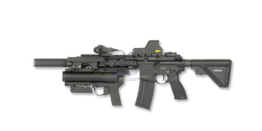 M320A1 40mm Grenade Launcher – Full Metal Airsoft Launcher - M320A1 mounted under rifle rail system