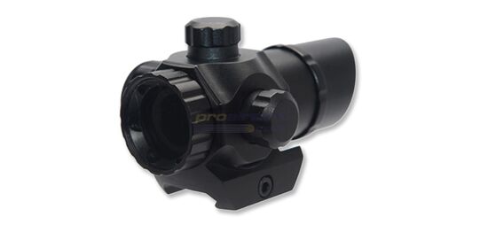 Lancer Tactical 1x22 mini puna/viherpistetähtäin - Lancer Tactical 1x22 Mini tähtäimen kirkkaus- ja säätönupit