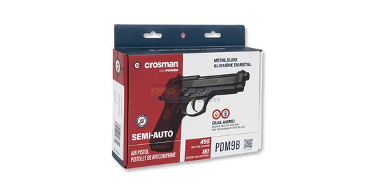 Crosman PDM9B CO2 Air Pistol 4.5mm – dual ammo, blowback, rifled barrel
