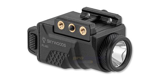 Skywoods PL480 Hurricane Tactical Flashlight 480 lm – Rechargeable Weapon Light - Skywoods PL480 Hurricane tactical flashlight side view
