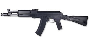 Cybergun AK-105 sähköase teräsrungolla