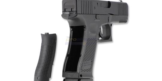 Umarex Glock 19 Gen5 CO₂ Air Pistol 4.5 mm - CO₂ capsule piercing hex key integrated into the backstrap of the Glock 19 Gen5 air pistol